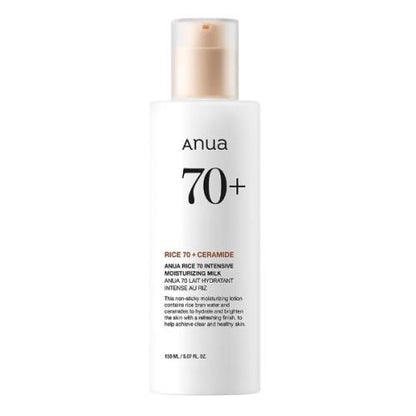ANUA - Rice 70 Intensive Moisturizing Milk (150 mL).