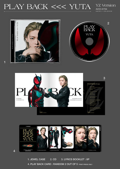 Yuta (NCT) - Japan Album [PLAY BACK] (3 Versions)
