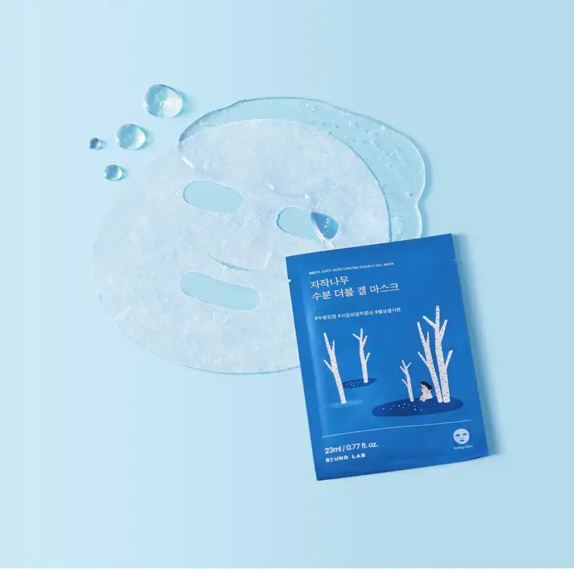 Round Lab - Birch Juice Moisturizing Double Gel Mask (10 pcs)