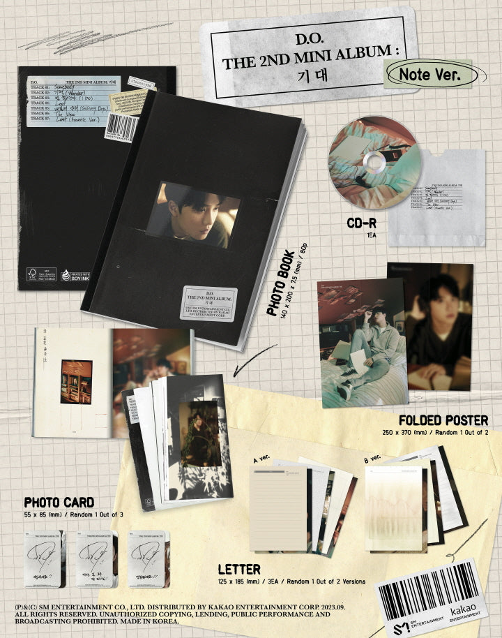 D.O. Doh Kyung Soo 2nd Mini Album EXPECTATION (2 Versions).