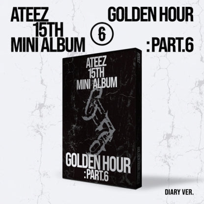 (PRE-ORDER 2026-11-13) ATEEZ - 15th Mini Album [GOLDEN HOUR : Part.6] Standard Version (3 Versions) Random 1ea (🎁POB Included - Pre-order only)