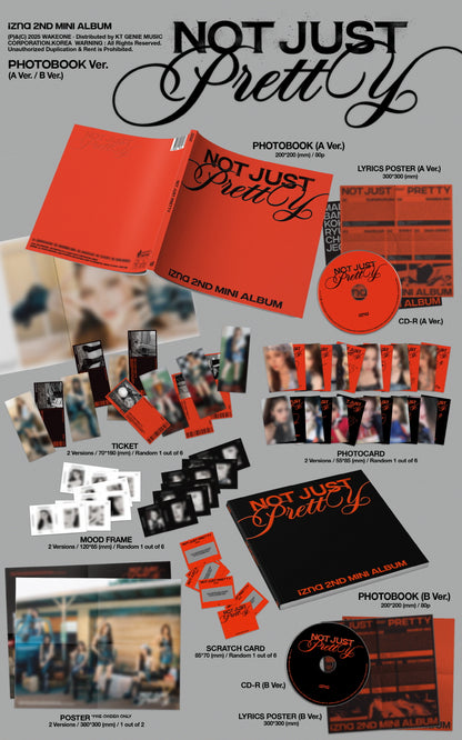 (PRE-ORDER 2025-10-01) izna - 2nd Mini Album [Not Just Pretty] Photobook Version (2 Versions) Random 1ea.