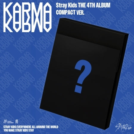 (PRE-ORDER 2025-08-22) Stray Kids - 4th Full Album [KARMA] Compact Version (POB Photocard 1ea Included)