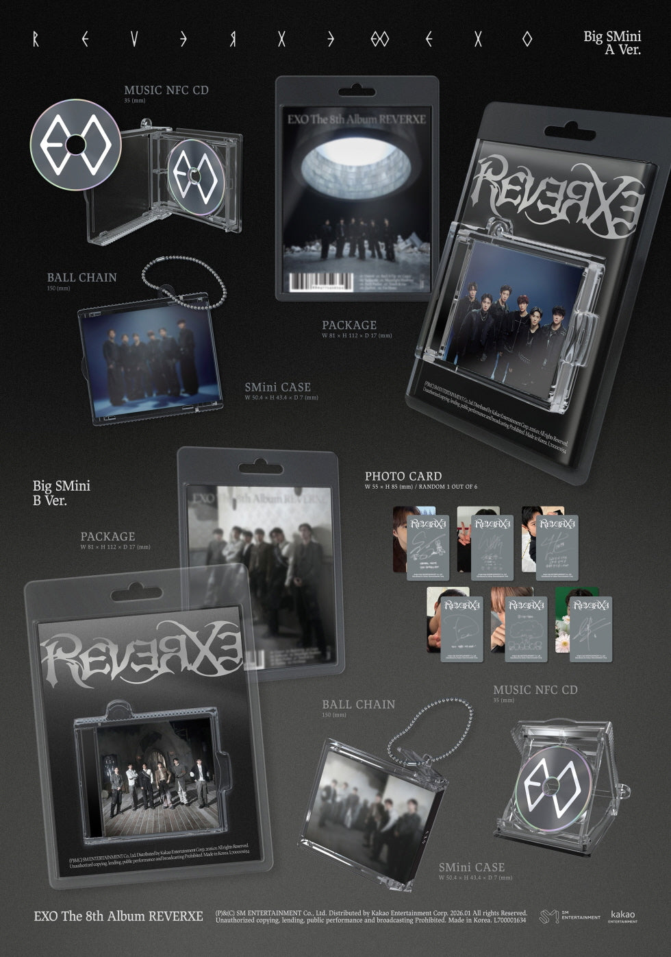 EXO - 8th Full Album [REVERXE] Big SMini Version (2 Versions). – K