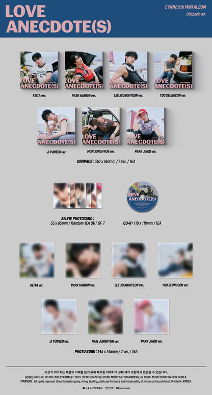 EVNNE - 5th Mini Album [LOVE ANECDOTE(S)] Digipack Version (7 Versions)