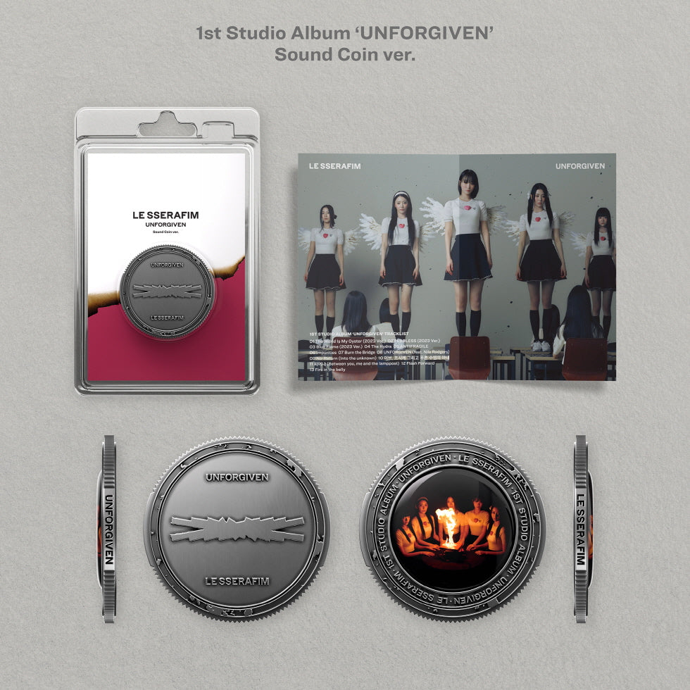 (PRE-ORDER 2026-07-10) LE SSERAFIM - 1st Studio Album [UNFORGIVEN] Sound Coin Version