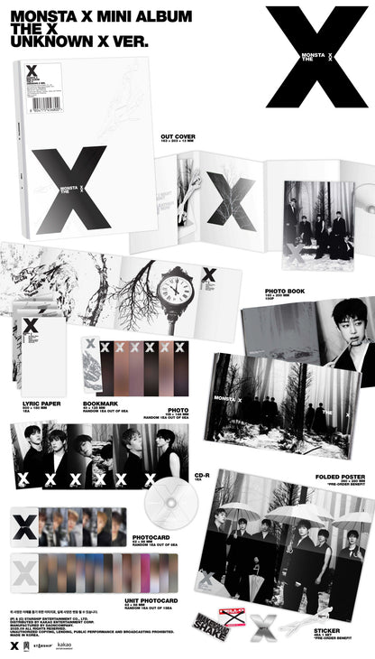 (PRE-ORDER 2025-09-02) MONSTA X - 13th Mini Album [THE X] (4 Versions) Random 1ea