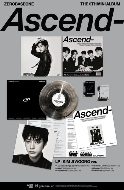 ZEROBASEONE - 6th Mini Album [Ascend-] LP Vinyl Version (5 Versions)(SPECIAL DEAL)