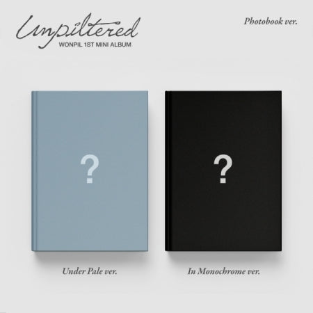 (PRE-ORDER 2026-03-30) Wonpil (Day6) - 1st Mini Album [Unpiltered] Photobook Version (2 Versions) Set