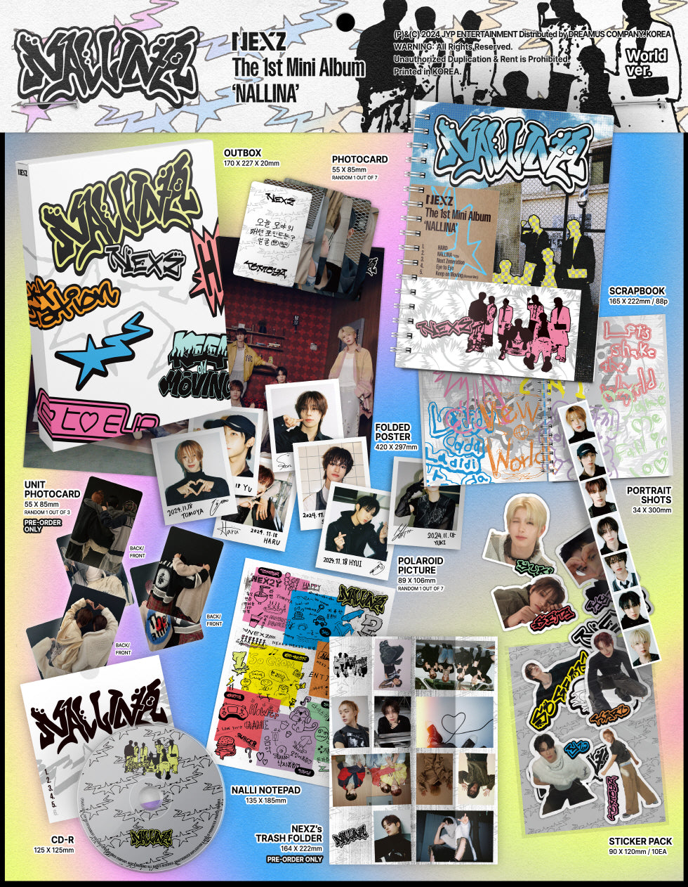 NEXZ - 1st Mini Album Nallina Limited Version (POB: NEXZ's Trash