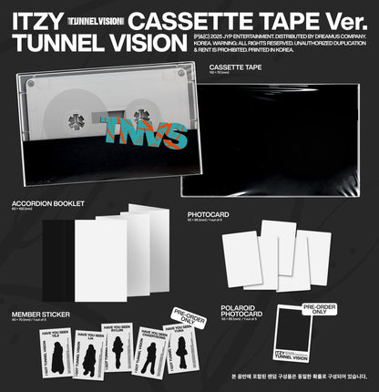 (PRE-ORDER 2025-11-10) ITZY - [TUNNEL Vision] Cassette Tape Version