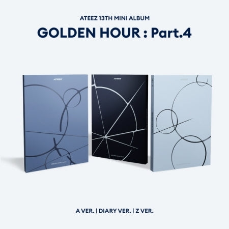 (PRE-ORDER 2026-02-06) ATEEZ - 13th Mini Album [GOLDEN HOUR : Part.4] Standard Version (3 Versions) Set (POB 3ea Inlcuded)