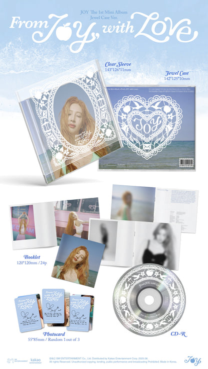 JOY (Red Velvet) - 1st Mini Album [From JOY, with Love] Jewel Case Version.