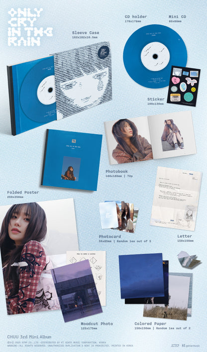 CHUU - 3rd Mini Album [Only cry in the rain] (2 Versions).
