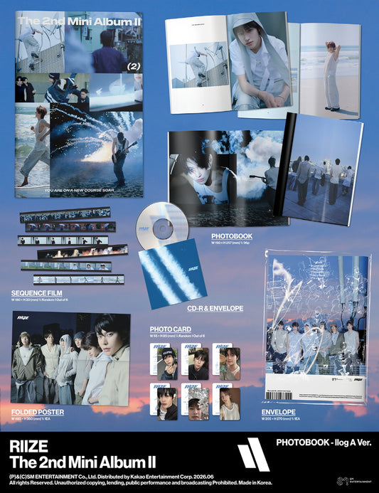 (PRE-ORDER 2026-06-16) RIIZE - 2nd Mini Album [II] Photobook Version (2 Versions) Random 1ea