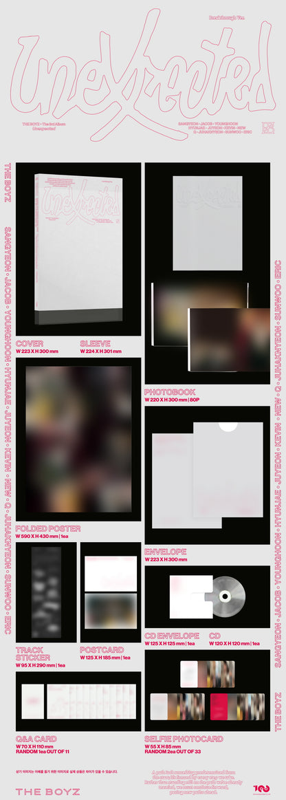 THE BOYZ - 3rd Album [Unexpected] Photobook Version (3 Versions).