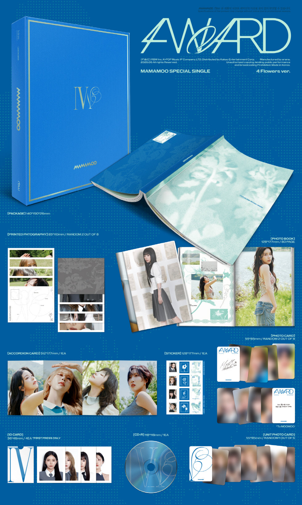 PRE-ORDER 2026-06-18) Mamamoo - Special Single Album [4WARD] 4