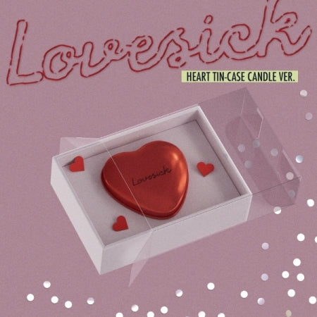 (PRE-ORDER 2026-11-09) Chaeryeong 채령 (ITZY) - 1st Mini Album [Lovesick] HEART TIN-CASE CANDLE Versions