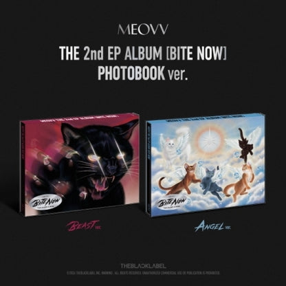 (PRE-ORDER 2026-06-01) MEOVV - 2nd EP Album [BITE NOW] Photobook Version (2 Versions) Set (POB Photocard Included - Pre-order only)