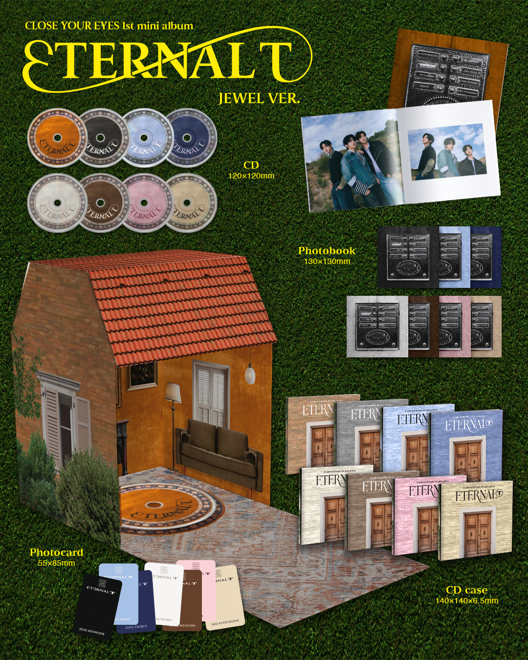 CLOSE YOUR EYES - 1st Mini Album [ETERNALT] Jewel Version (8
