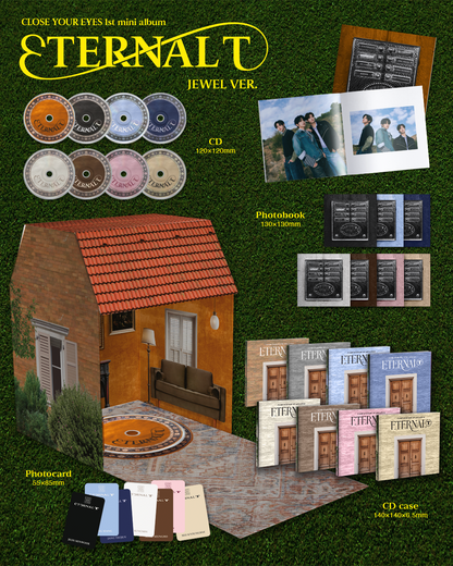 CLOSE YOUR EYES - 1st Mini Album [ETERNALT] Jewel Version (8 Versions).