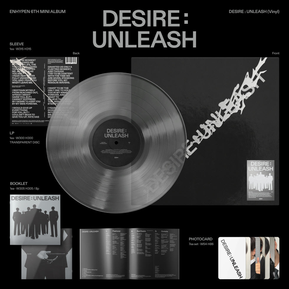 ENHYPEN - 6th Mini Album [Desire : Unleash] Vinyl LP Version