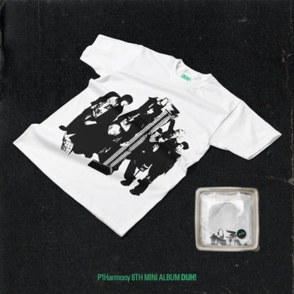 (RESTOCK) P1Harmony - 8th Mini Alum [DUH!] Plain White T Version (Limited Edition).