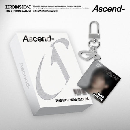(PRE-ORDER 2026-05-19) ZEROBASEONE - 6th Mini Album [Ascend-] Lenticular Keyring Version (5 Versions) Random 1ea