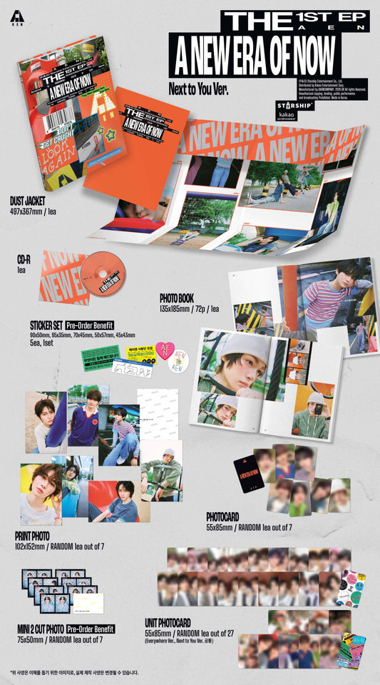 (PRE-ORDER 2026-08-06) AEN 에이엔 - The 1st EP Album [A NEW ERA OF NOW] Next to You Version