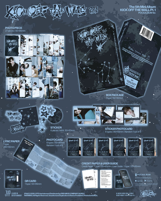 (PRE-ORDER 2026-10-06) KickFlip - 5th Mini Album [KICK OFF THE WALL PT.1] POCAALBUM Version