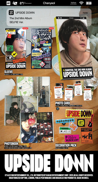 Chanyeol (EXO) - 2nd Mini Album [Upside Down] Selfie Version.