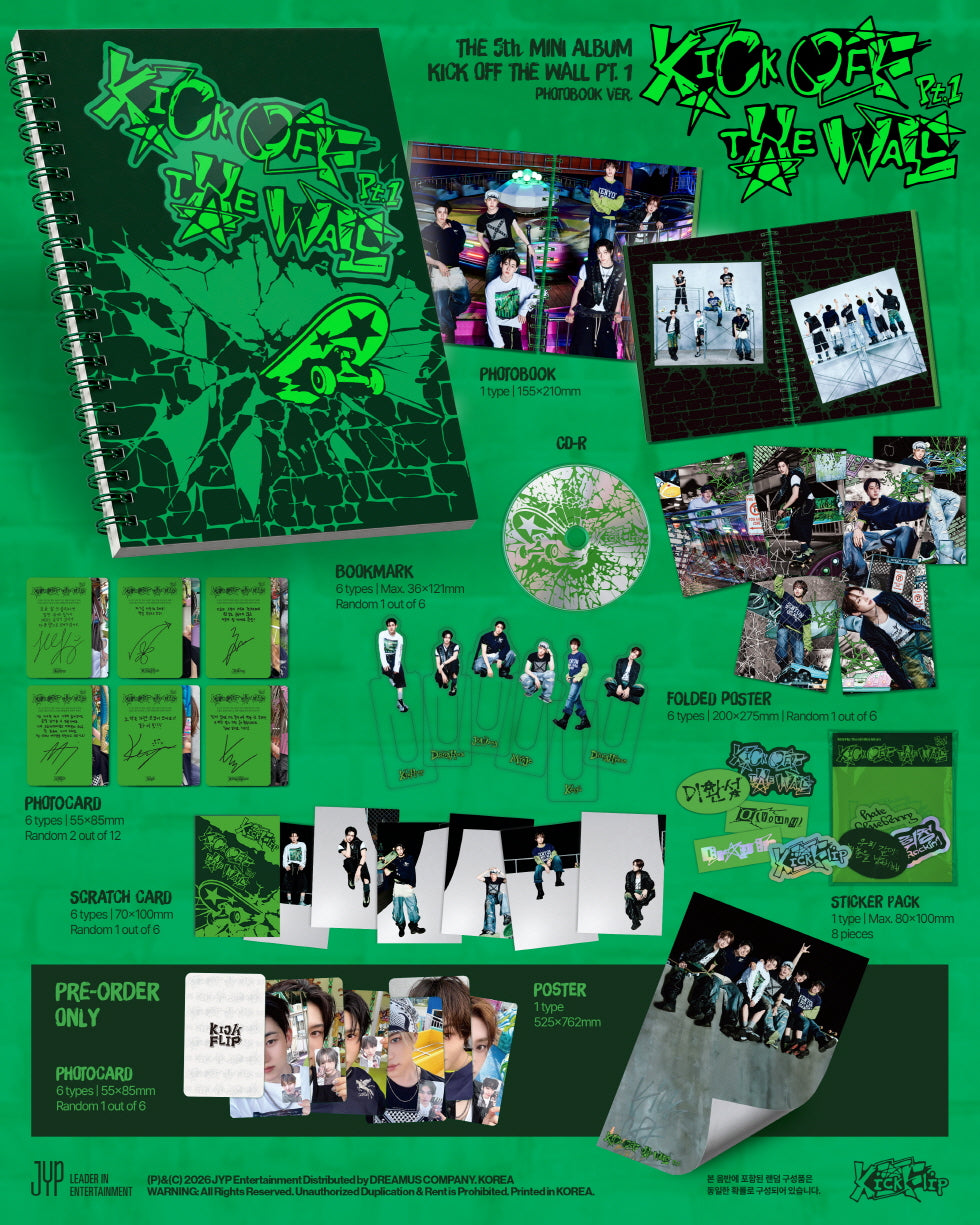 KickFlip - 5th Mini Album [KICK OFF THE WALL PT.1] Photobook Version