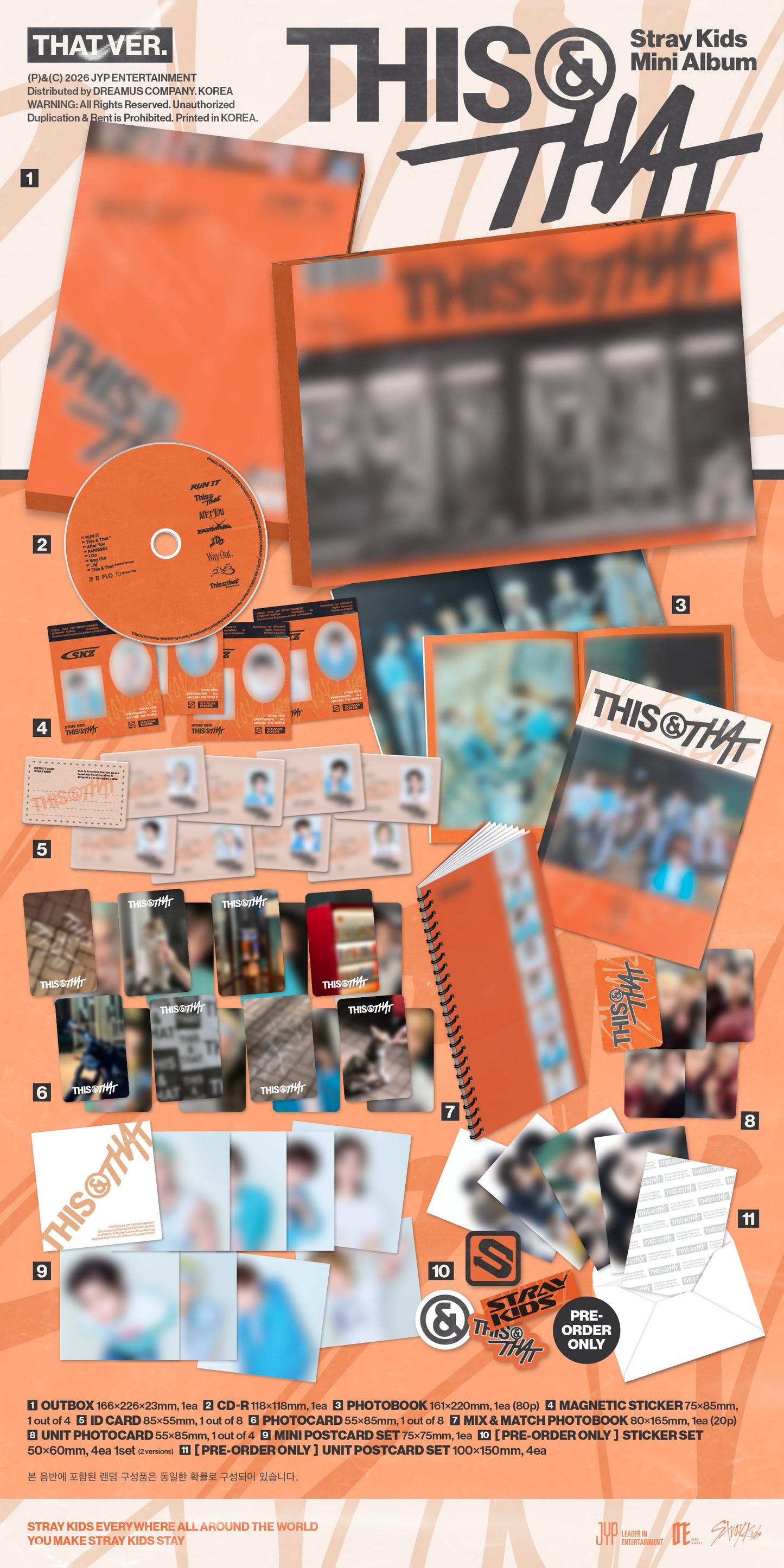 (PRE-ORDER 2026-08-07) Stray Kids - [THIS & THAT] Standard Version (2 Versions) Set (Withmuu or Musicplant POB Included - Pre-order only)