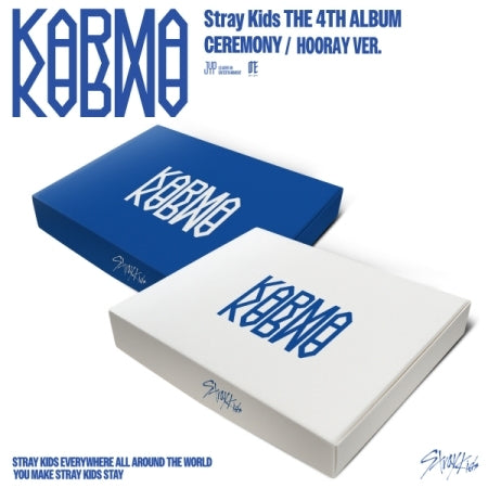 (PRE-ORDER 2025-08-22) Stray Kids - 4th Full Album [KARMA] (2 Versions) Set (POB Photocard 2ea Included)