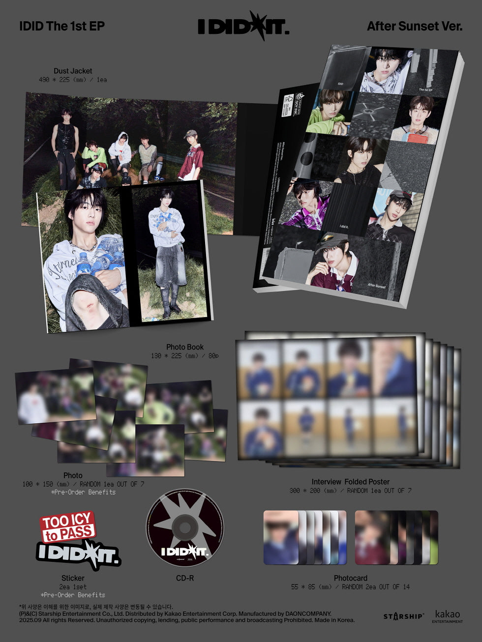 IDID - 1st Mini Album [I DID IT] (2 Versions)(RESTOCK 2026-10-02)