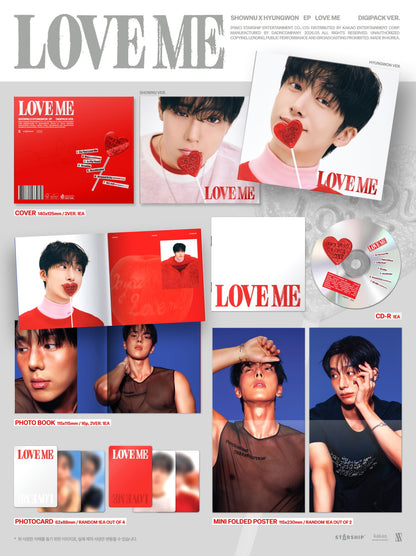 Shownu X Hyungwon (Monsta X) - EP Album [LOVE ME] Digipack Version (2 Versions)