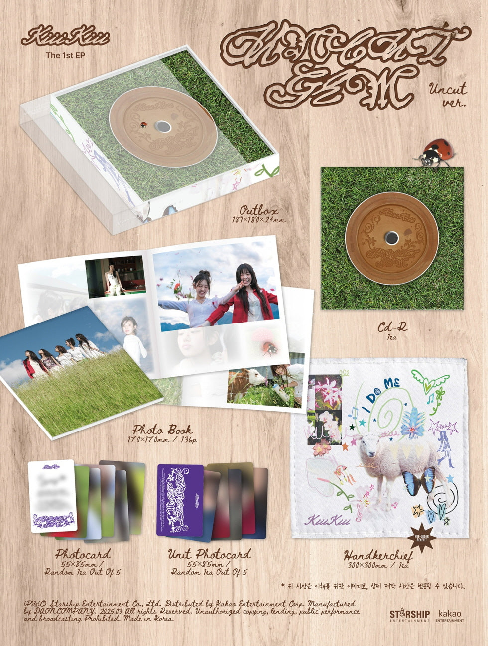 KiiiKiii - 1st Mini Album [UNCUT GEM] UNCUT Version.