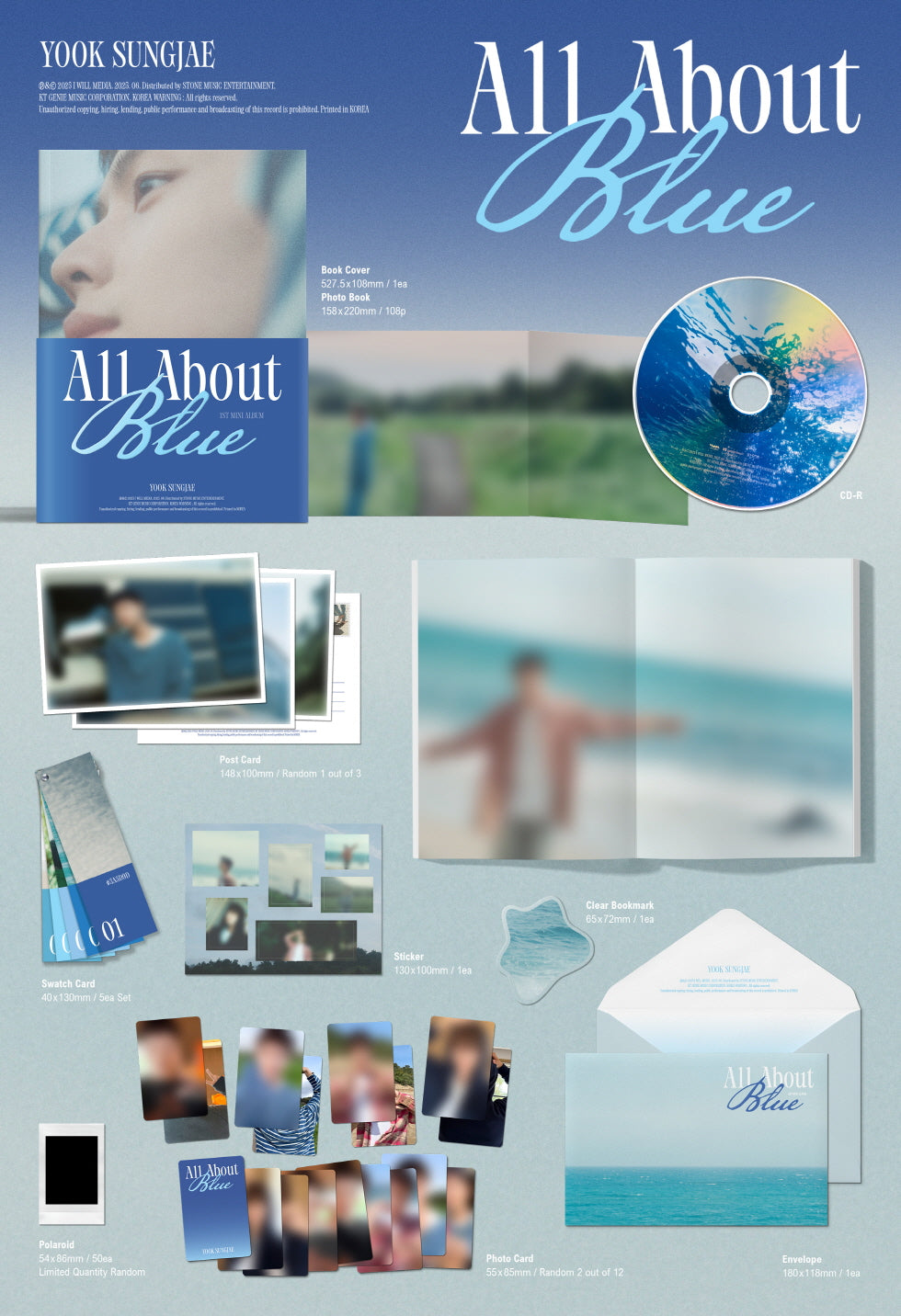 Yook Sung Jae (BTOB) - 1st Mini Album [All About Blue]