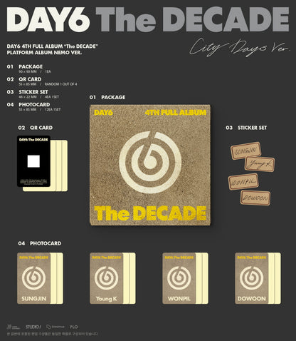DAY6 - 4th Full Album [The DECADE] Platform Album Nemo Version (2 Versions).