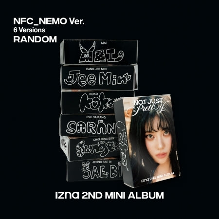 (PRE-ORDER 2025-10-01) izna - 2nd Mini Album [Not Just Pretty] NFC_NEMO Version (6 Versions) Random 1ea.
