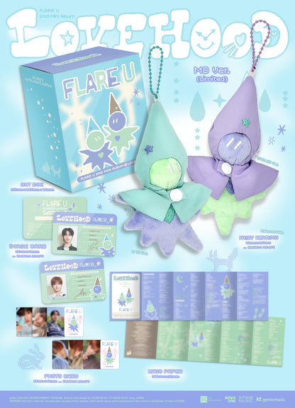 (PRE-ORDER 2026-10-15) FLARE U (플레어 유) - 2nd Mini Album [LOVEHOOD] MD Version (Limited Version)(2 Versions) Random 1ea