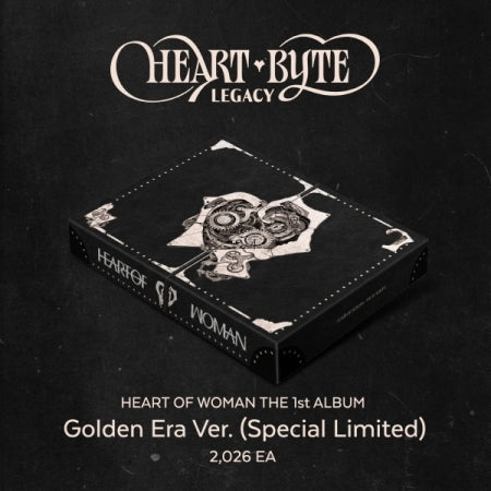 (PRE-ORDER 2026-05-29) HEART OF WOMAN - THE 1st ALBUM [Heart Byte : LEGACY) Golden Era Version (Special Limited - 2026ea)(2CD)