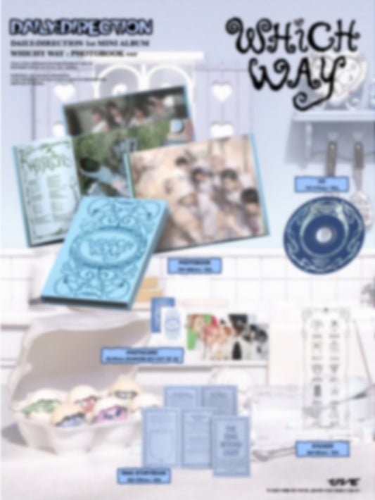 DAILY:DIRECTION 데일리:디렉션 - 1st Mini Album [Which Way] (2 Versions) Random 1ea
