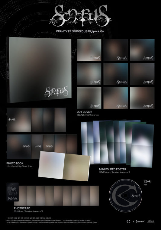 (PRE-ORDER 2026-10-01) Cravity - EP Album [sonorous] Digipack Version