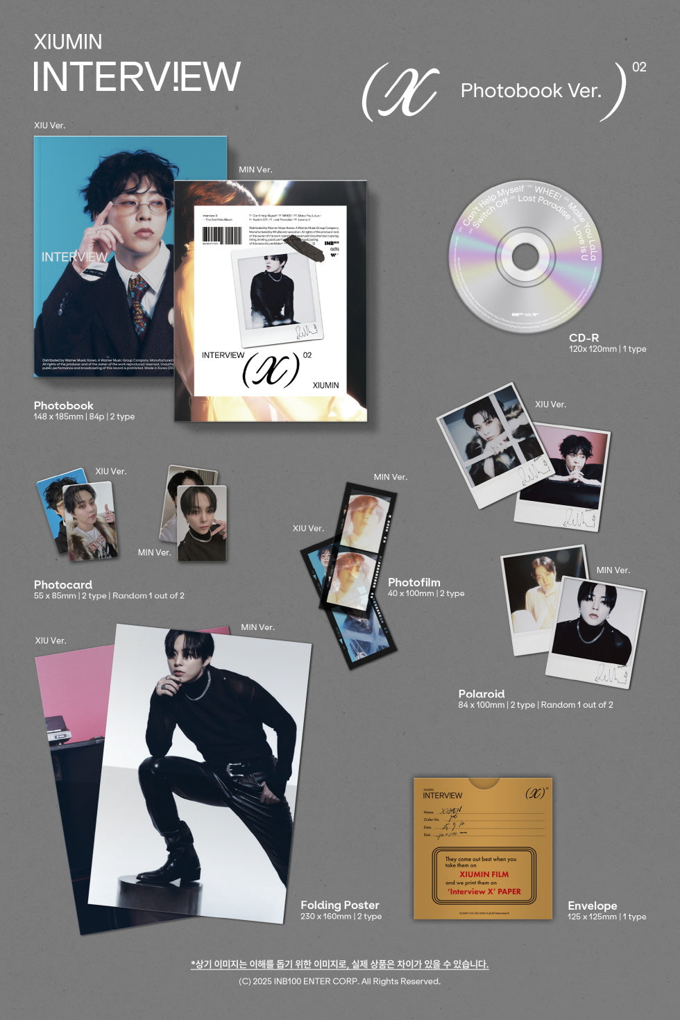 Xiumin (EXO) - Interview X Photobook Version (2 Versions).