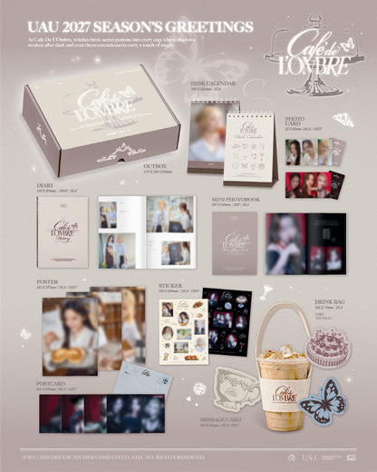 (PRE-ORDER 2026-12-11) UAU - 2027 Season's Greetings [CAFE DE L’OMBRE_RECIPE . FOR . U](🎁POB Included - Pre-order only)