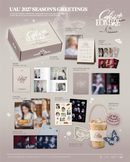(PRE-ORDER 2026-12-11) UAU - 2027 Season's Greetings [CAFE DE L’OMBRE_RECIPE . FOR . U](🎁POB Included - Pre-order only)