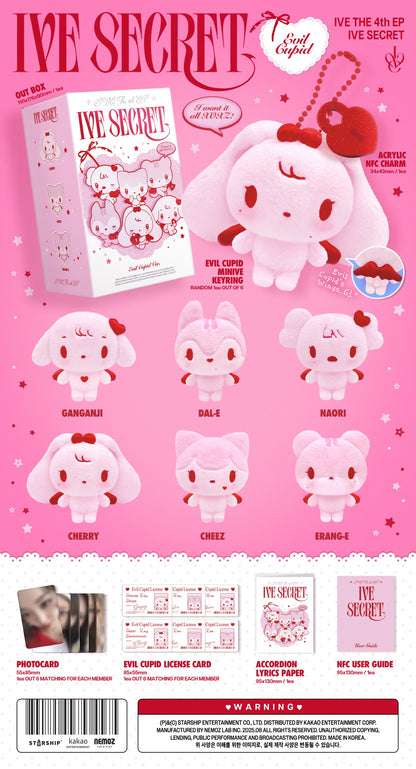 (PRE-ORDER 2025-08-26) IVE - 4th EP Album [IVE SECRET] Evil Cupid Version (6 Versions) Random 1ea.