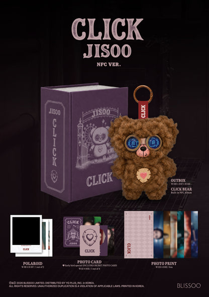 (PRE-ORDER 2026-09-04) JISOO 지수 (BLACKPINK) - Single Album [CLICK] CLICK BABY BEAR NFC Version