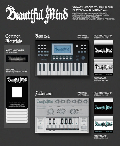 Xdinary Heroes - 6th Mini Album [Beautiful Mind] Platform Version (2 Versions).
